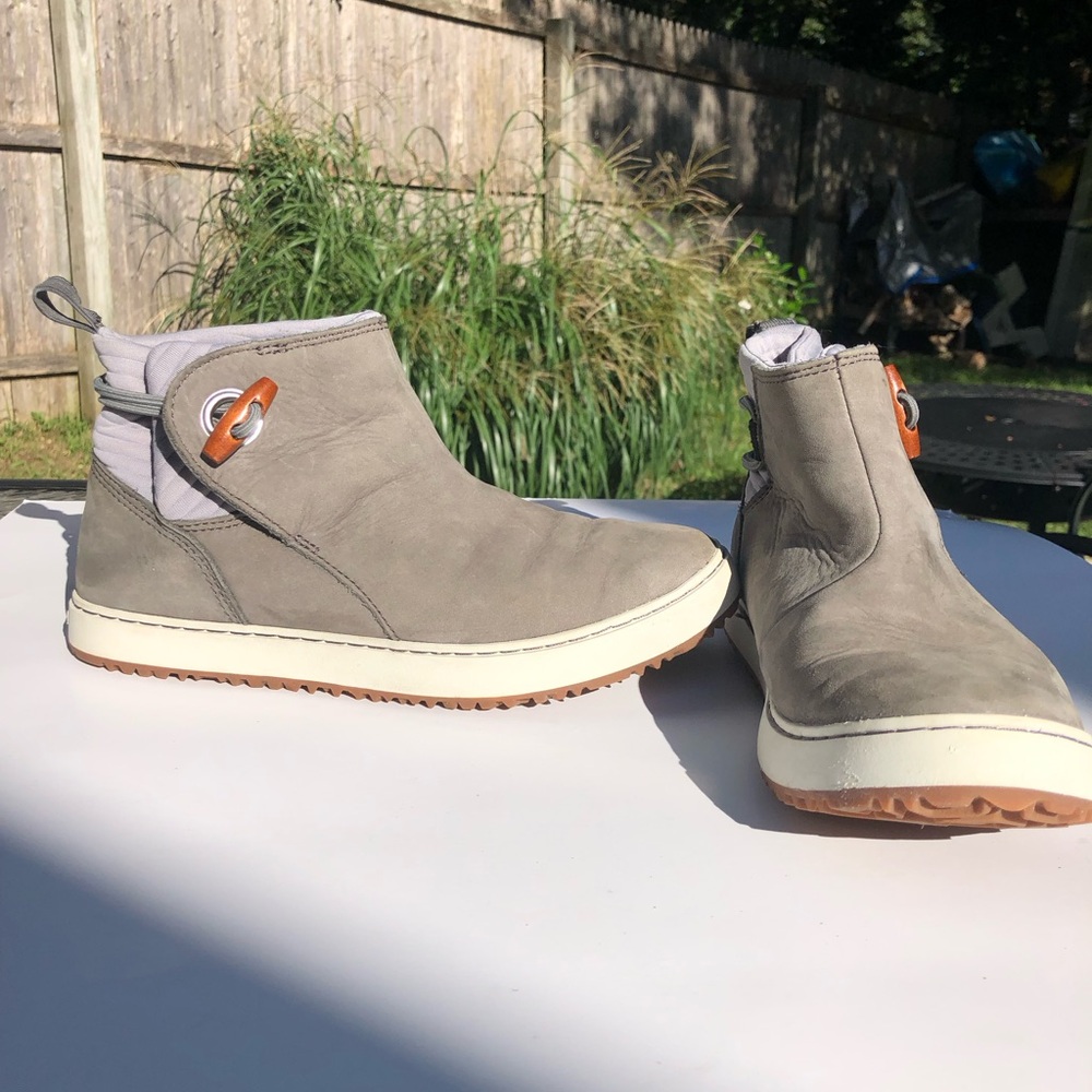 L.L. Bean Gray Slip-On Ankle Booties